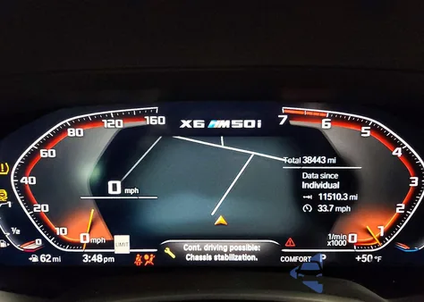 2021 BMW X6 M50I from USA, damaged, VIN 5UXCY8C07M9F67132